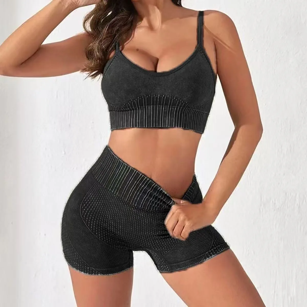 Women Workout Sports Sets Tracksuits Bra and Shorts Gym Running Training Yoga Suits Tops Short Leggins Tights Sportswear