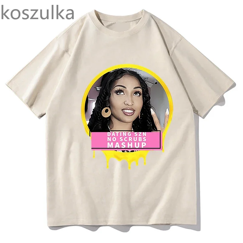 Shenseea Dating Szn Funny Meme Graphic T Shirt Men's Casual 100% Cotton Oversized T-shirts Unisex Harajuku Fashion T-shirt Tops