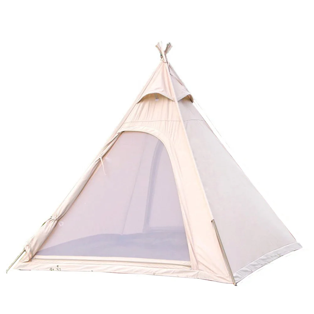 Outdoor autumn and winter camping, camping, thickened, cotton, camp, pyramid tent