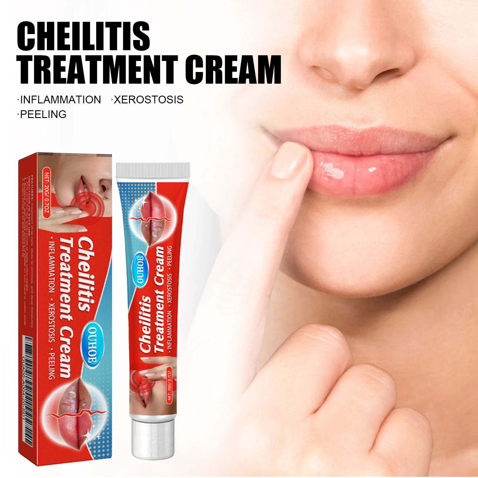 OUHOE Lip Repair Balm Lip moisturizing and hydrating chapped and cracked to prevent dryness and lighten lip lines care balm