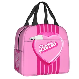 Personalisierte Barbie -Lunchbeutel für Frauen, wasserdicht, thermischer Kühlschrank, isolierte Bento -Schachtel, Arbeitsschule, Strand, Camp, Reisen, Lebensmittelbeutel 8 Hauptverkäufe Barbie Travel - №7