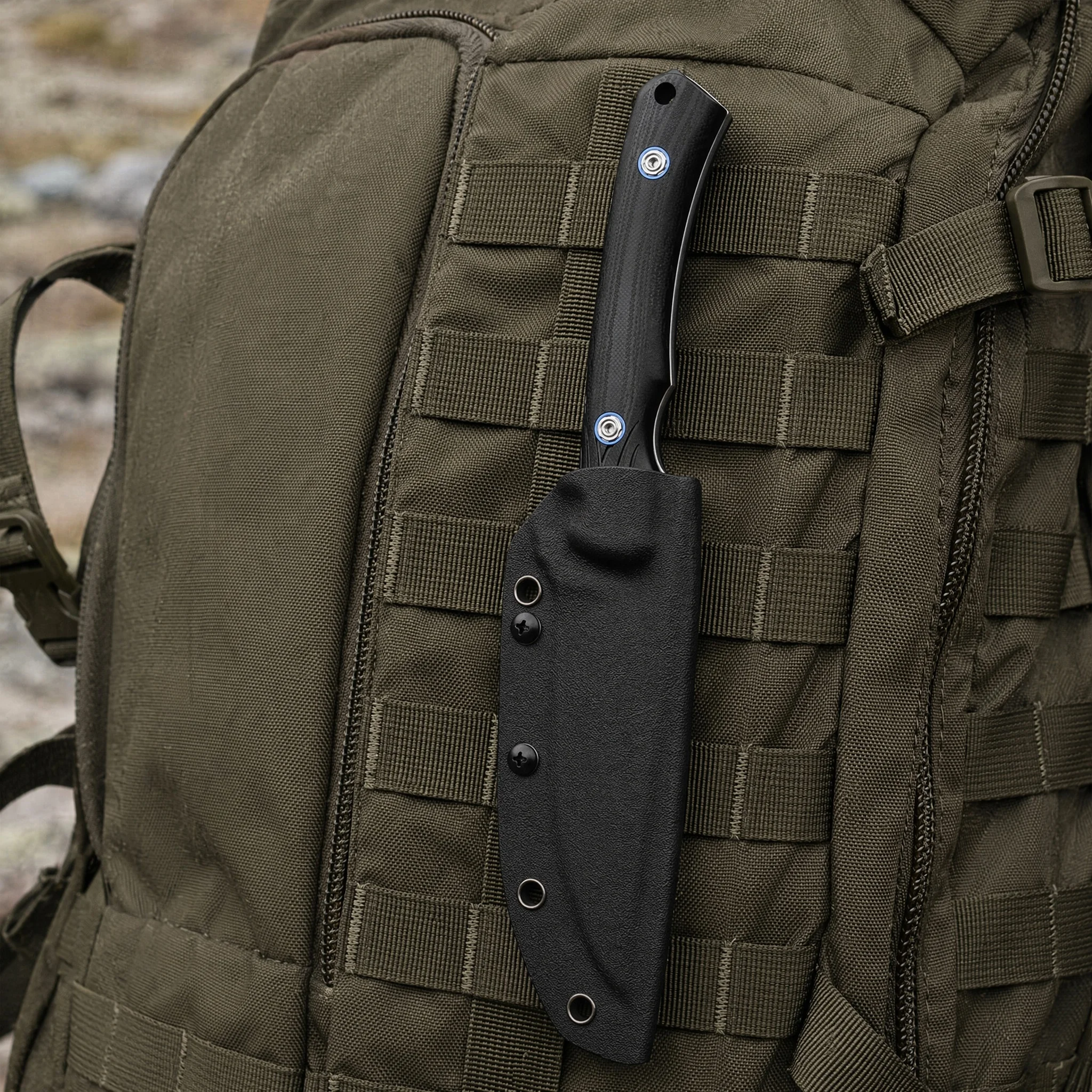 High Quality Steel Fixed Blade Outdoor Knife Outdoor Hiking Camping Gardening Manual Operation Portable Knife