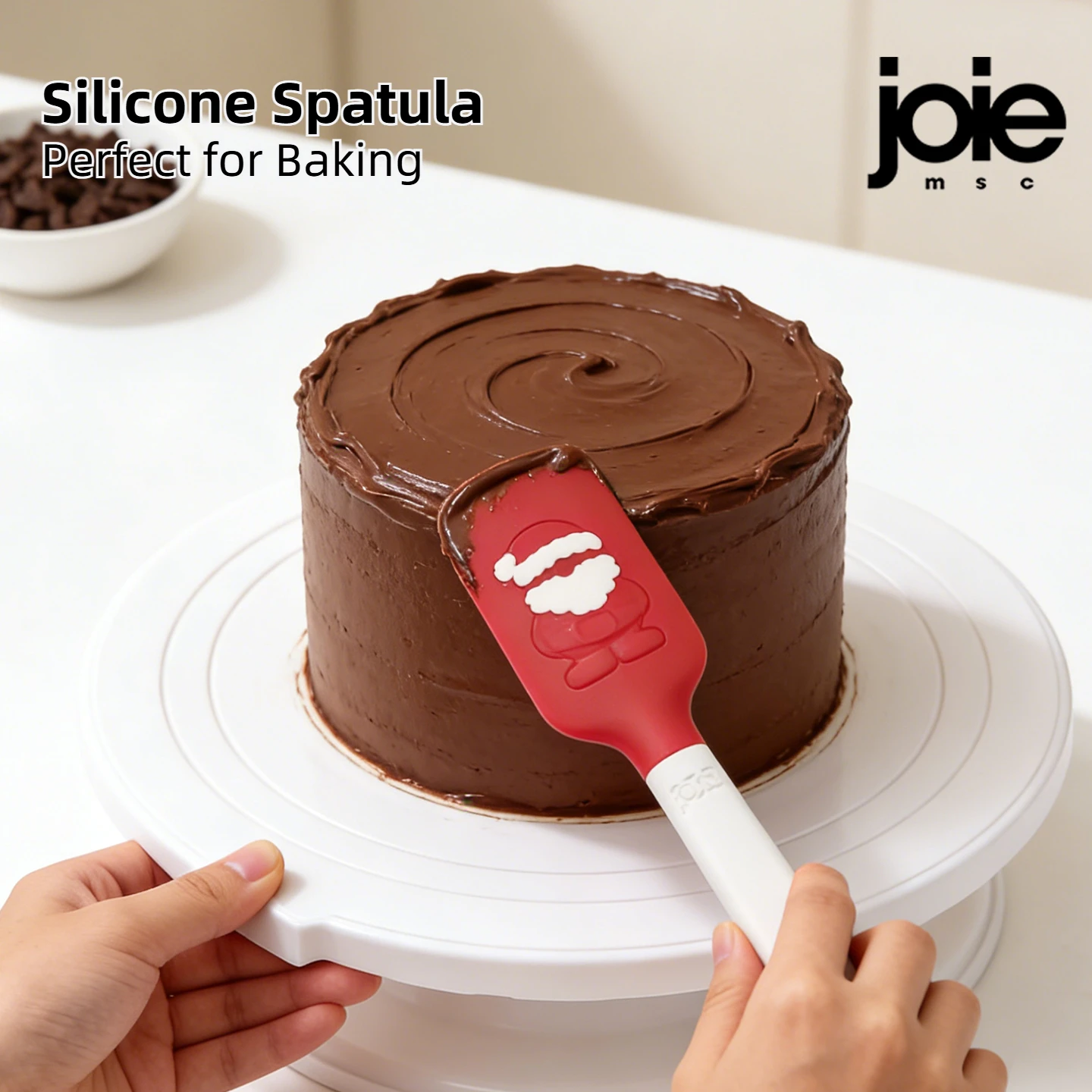 Joie Mini Silicone Spatula Small Food Grade Heat Resistant Baking Scraper for Jam Cream Butter Icing Kitchen Utensil Tool