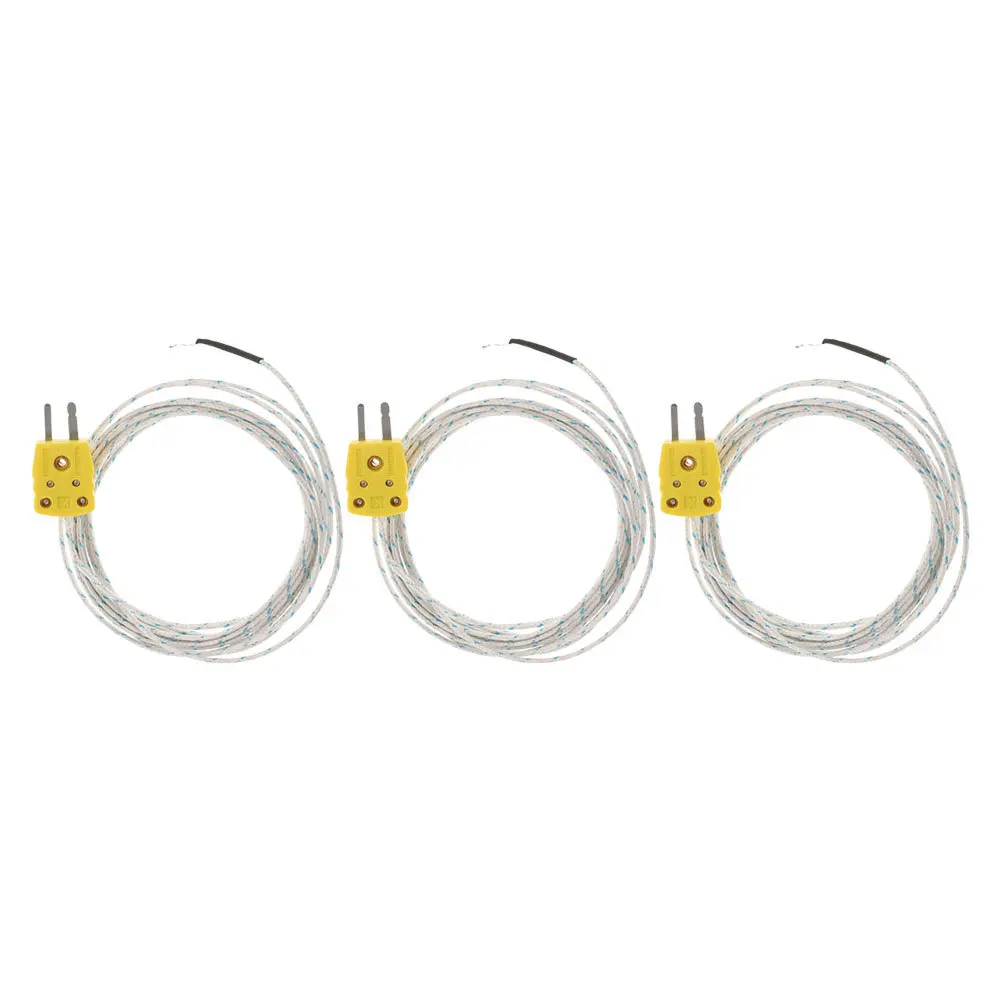 

3Pcs K Type Thermocouple Temperature Probe Sensor Accurate Reading High Temp Resistance Portable Design for Industrial Lab