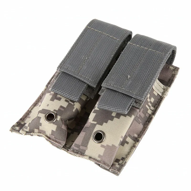 Tactical Pistol Magazine Pouch Holster MOLLE Double Magazine Bag for Glock S&W M&P SIGP226 P229 9mm/.40 Calibers Pocket