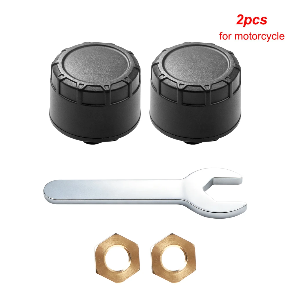 Telefon-Display Externer Alarm Reifendrucksensoren Bluetooth-App Auto TPMS Reifendrucküberwachungssystem Motorrad Auto 2/4 Stück – Detail 3