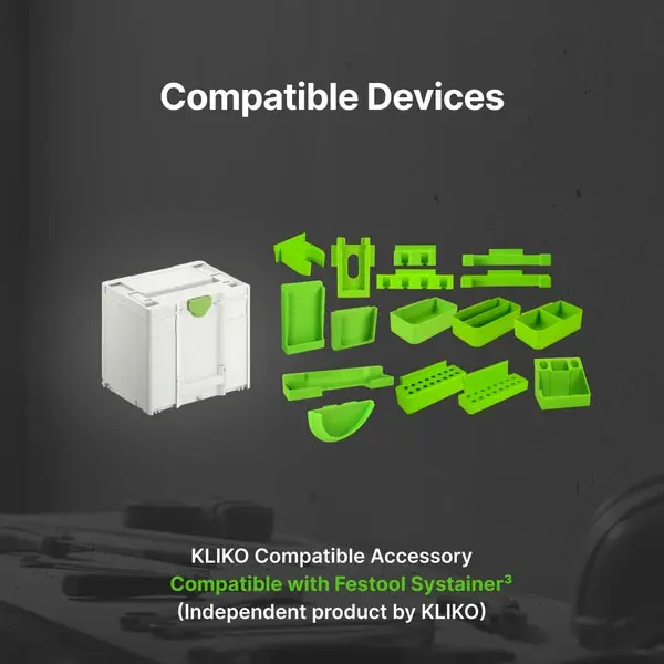 Clip‑In Storage Tray Compatible with Festool Systainer SYS2 SYS3 Modular Tool Box Accessory Organizer for Workshop