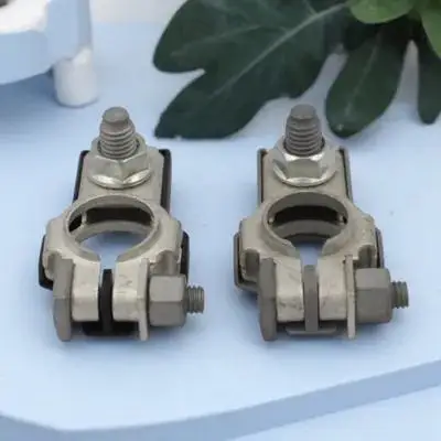 

1Pair Terminal Connector Heavy Duty Vehicle Clamps Positive Negative Auto Terminal Clamp for Car Quick Connect