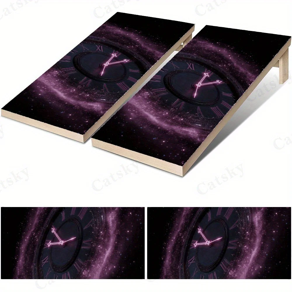 الفضاء - ملصق خيالي لساعة الوقت، قيمة عالية! شارات رمل من الفينيل المسطح ثنائية الأبعاد - صديقة للبيزانية وقيمة عالية، خالية من الفقاعات و #1