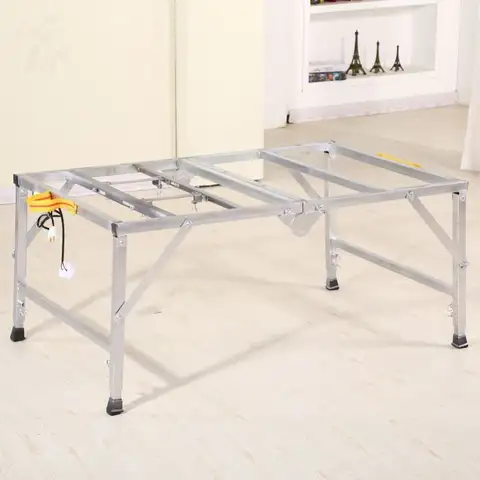 다기능 목공 작업대 접이식 휴대용 스테인레스 스틸 소형 톱 테이블, 연삭 및 연마 작업대