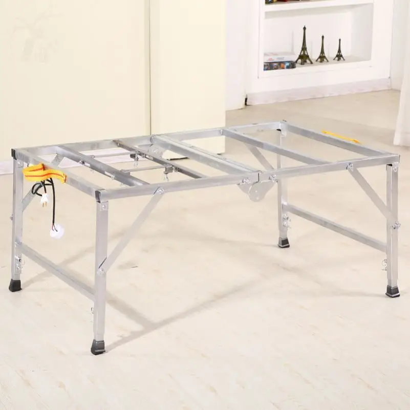 Multifuncional Woodworking Workbench Dobrável Portátil Pequena Mesa Serra Moagem e Polimento Mesa Operacional Aço Inoxidável