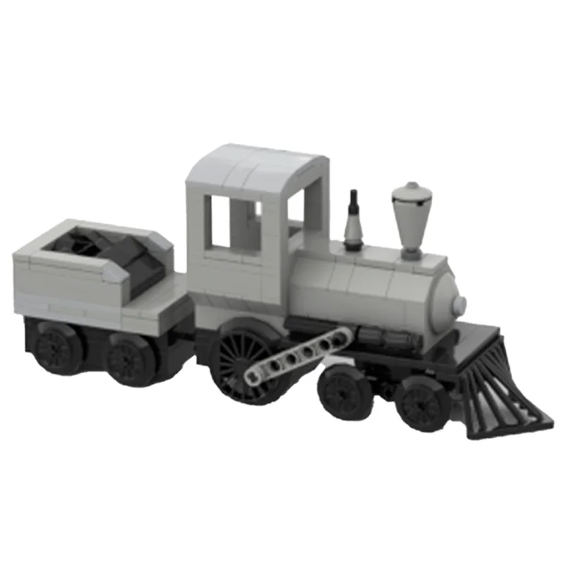 244 piezas de locomotora gris, modelo MOC, bloques de construcción DIY, montar ladrillos, juguetes educativos creativos de Navidad, colección de regalos