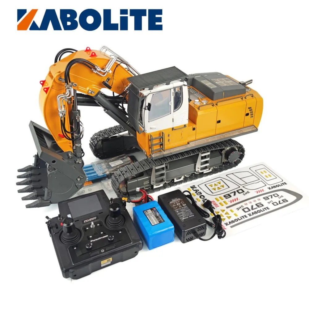 在庫あり KABOLITE HUINA 1/14スケール K970 200メタルフロントショベル RC油圧ショベル RTR重機 RCおもちゃ ライトサウンドモデル