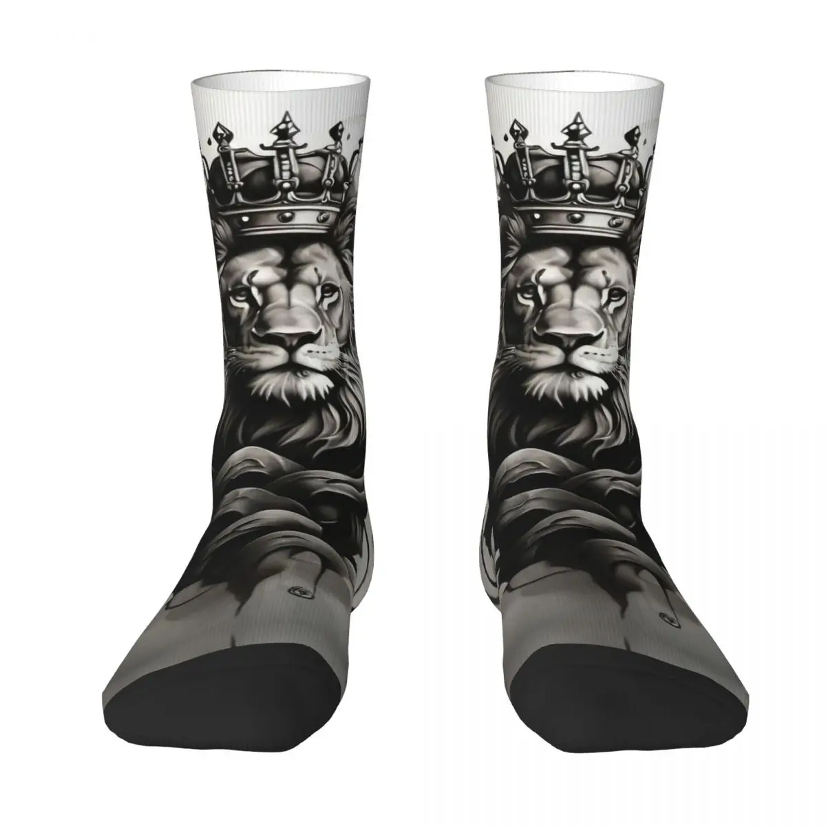 Calcetines de animales geniales, leones, tigres, gorilas, impresión hermosa de ocio, adecuado para todas las estaciones, regalos de vestir para hombres y mujeres