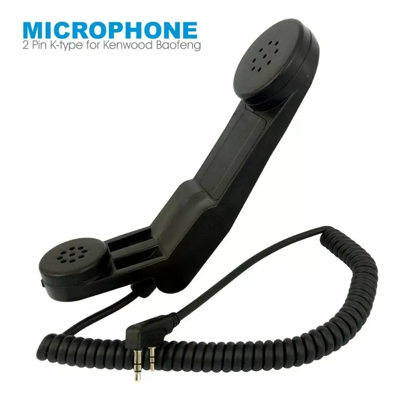 

Baofeng Military Grade Radio 2Pin K-Type Microphone Military Handheld Speaker Mic for Kenwood Wouxun HYT TYT Baofeng AR152 UV5R
