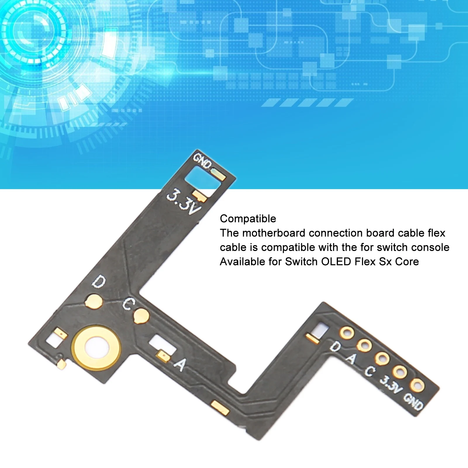 ขั้วต่อเมนบอร์ด Flex Cable Professional เปลี่ยน CPU Flex Cable สําหรับสวิทช์ OLED Flex Sx Core