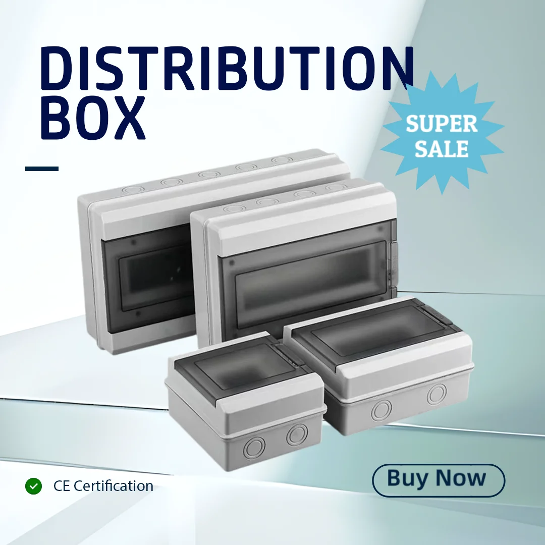 

Распределительная коробка серии HT 2/3/5/8/12/15/18/24WAY ПК Пластиковая наружная электрическая IP65 Водонепроницаемая распределительная коробка для соединения MCB