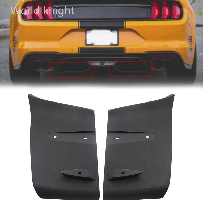 ABS Rear Bumper Lip Air Diffuser Valance Foil Kit For Ford For Mustang 2018 2019 GT R Style