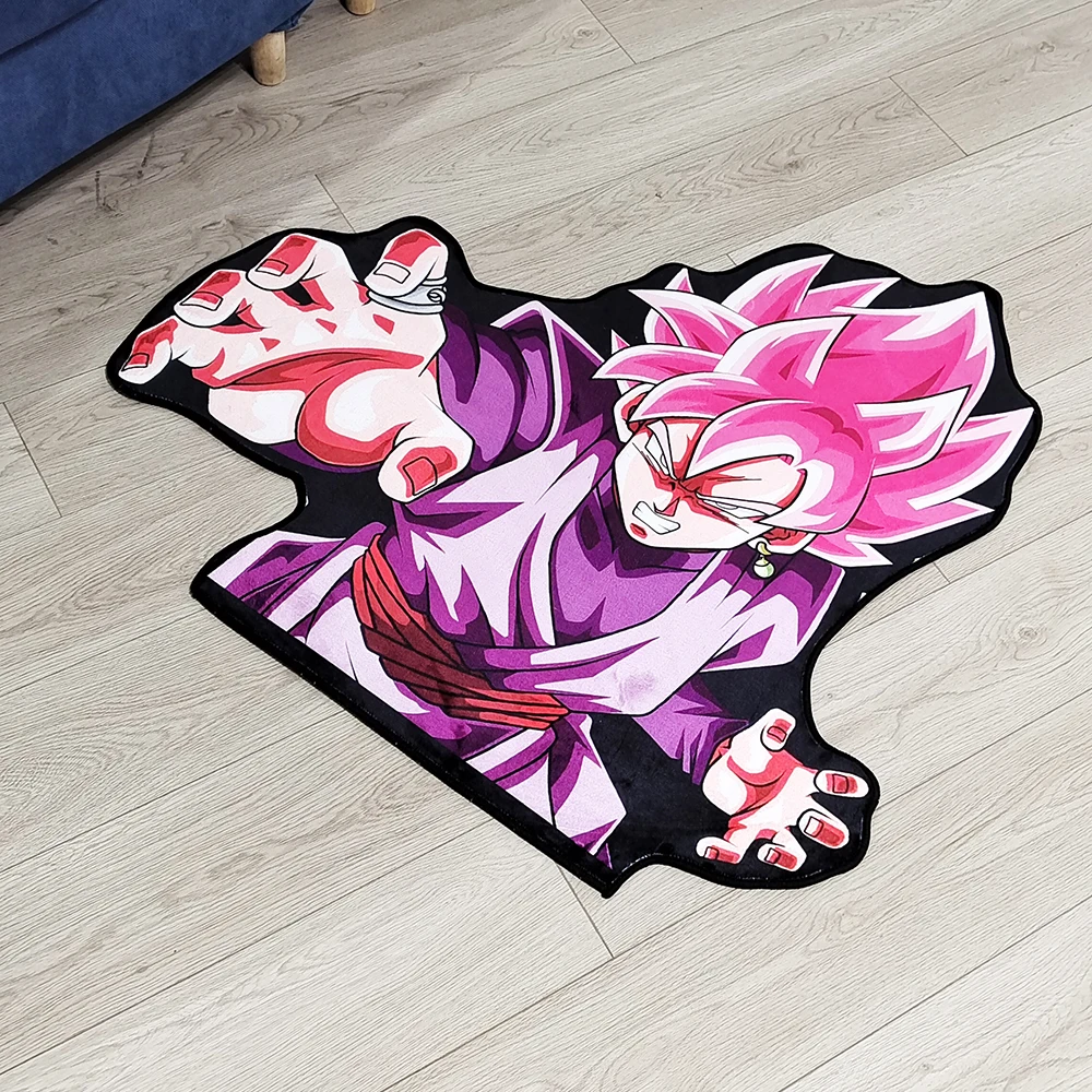 Irregular Rugs Anime Vegetto Dragon Ball Z Customize Purple Cartoon Rug Handmade Carpet Area Rug for Home Decor