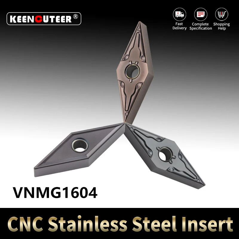

VNMG Blade VNMG160404/0408 MA/MS YZ15TF YZ5018 Carbide Insert for MVJNR External Turning Tool Stainless Steel Cutter CNC Lathe