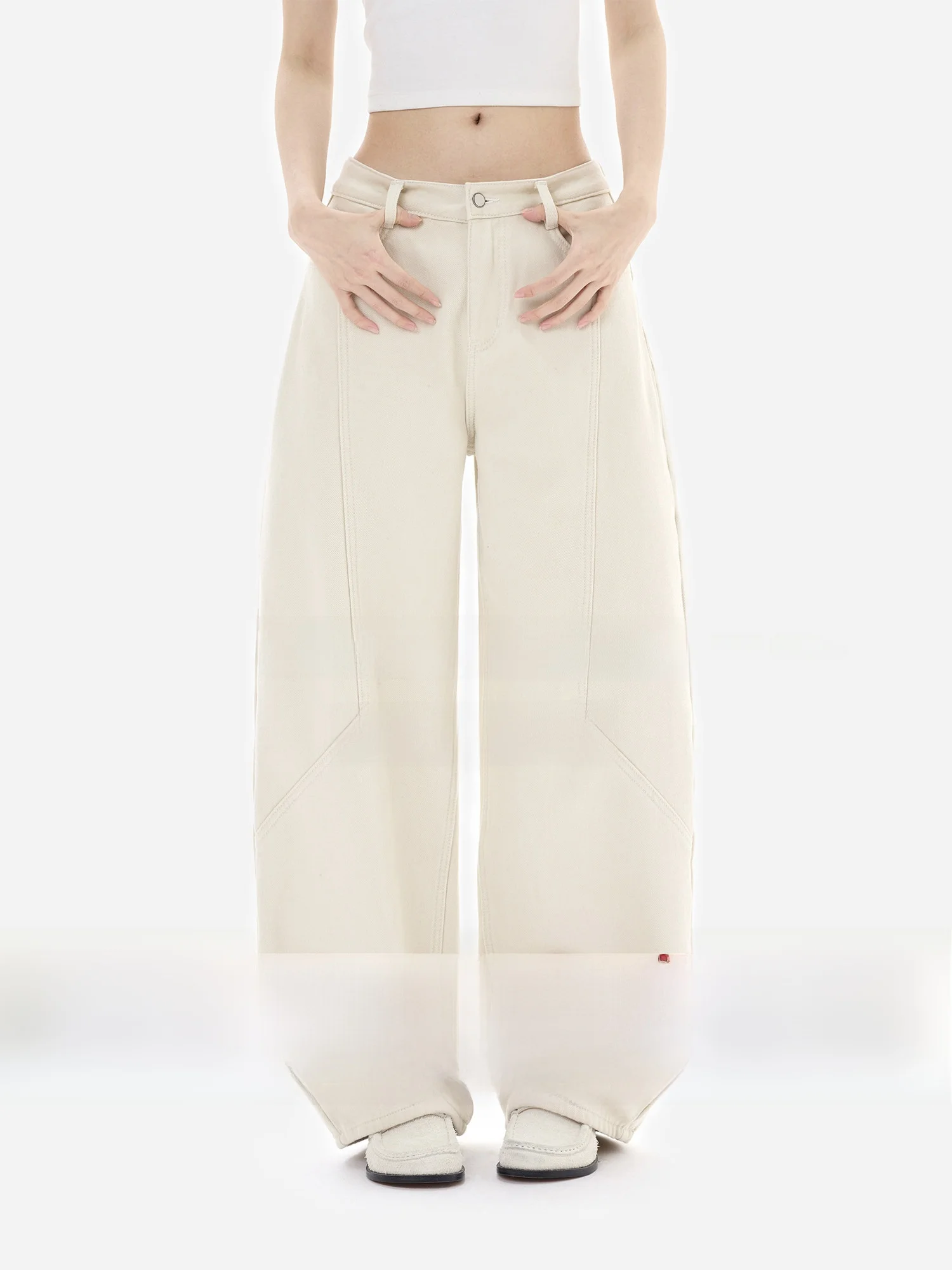 

Женские брюки eGuYue: джинсы с 3D-швами, подкладкой, прямым кроем, высокой талией, из смесового хлопка, повседневные