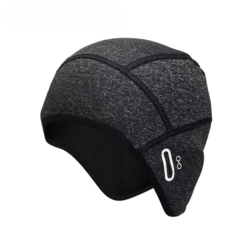 Winter Fleece Cycling Cap Windproof Thermal Skull Cap Cycling Helmet Liner Outdoor Sport Hat Running Skiing Motocycle Headwear