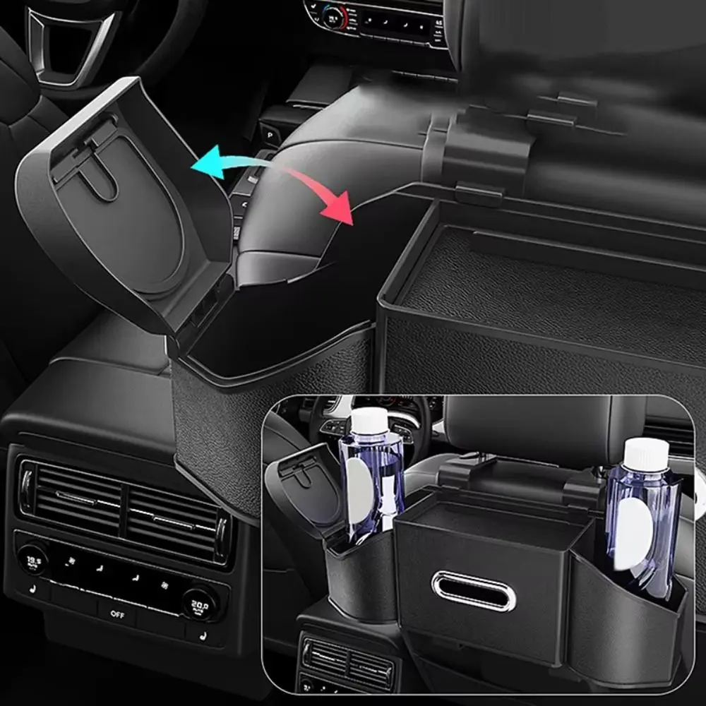 

Tissue Holder Car Seat Back Storage Box Large Capacity Anti-slip Car Seat Storage Box Cup Holder Multi-functional Car Storage