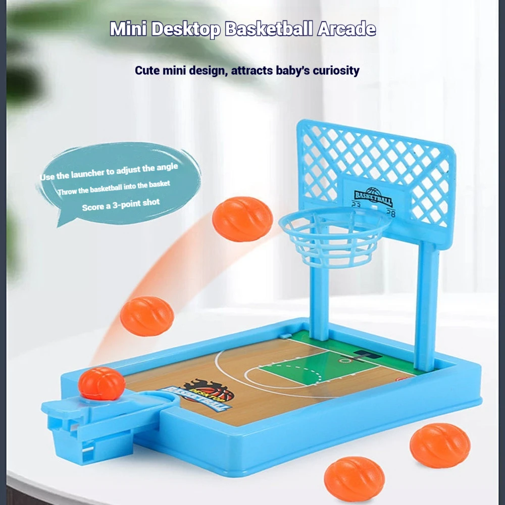 

Mini Finger Flick Basketball Game Kids Desktop Shooting Toy Fun Interactive Tabletop Hoop for Toddlers Children