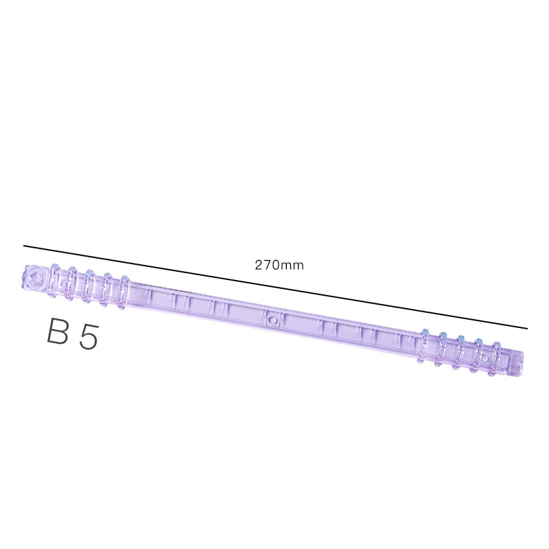 A7 A6 A5 루스 리프 투명 바인딩 링, 가위 클립, 예산 바인더, 플라스틱 책 링 바인더