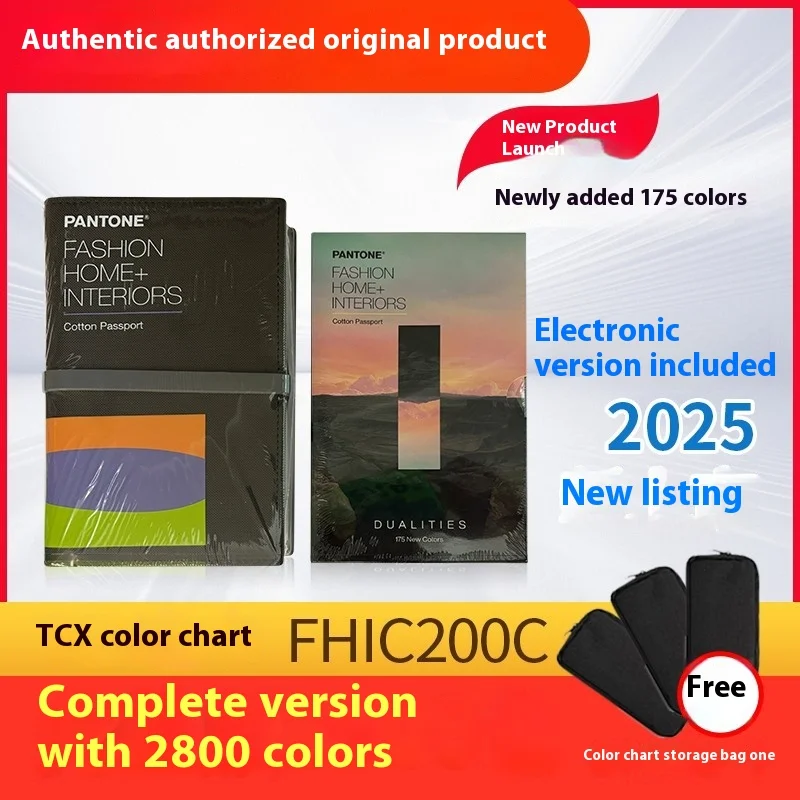 2025 Original Genuine PANTONE Color Card FHIC200C/A Digital Clothing Cotton TCX Textile Pantone International Color Standard
