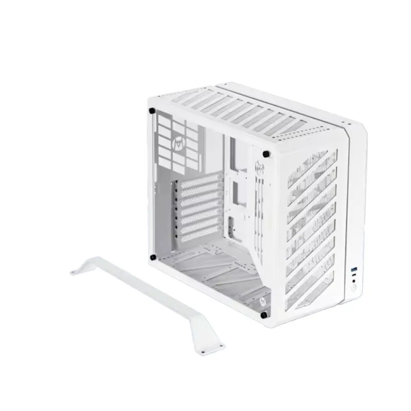 2026 NEW  C34 Pro ATX Case Support ATX PSU & Air Cooling，Mini Tower PC Case with Tempered Glass Side Panel,