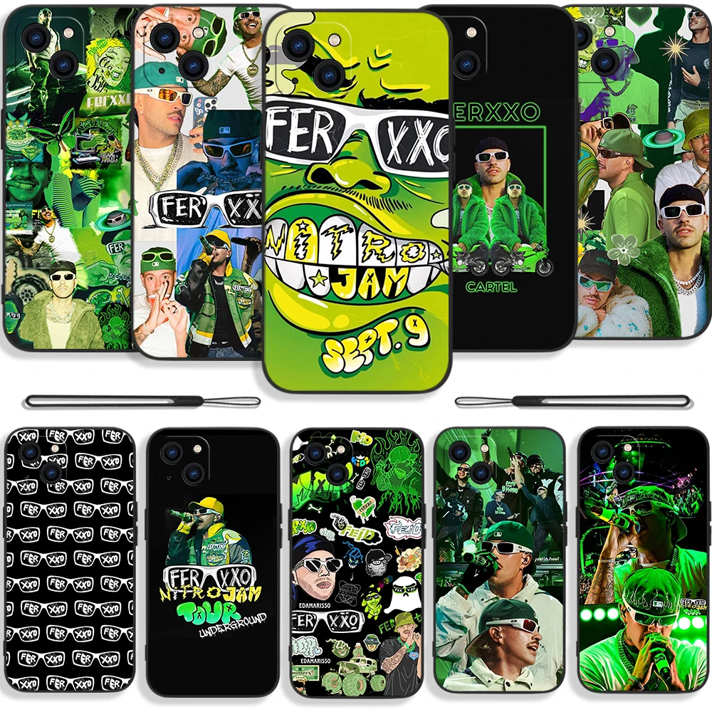 Singer F-Feid Ferxxo SIXDO Phone Case For iPhone 15 14 13 12 11 Pro Max Mini X XR XSMAX SE 8 7 6S Plus Soft Silicone Cover