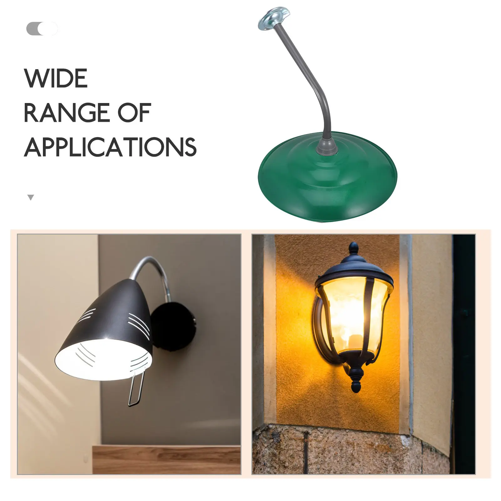 Industrial Round Lampshade Vintage Style Protective Cover for Street Lamp Outdoor Lighting Waterproof Lamp Shade