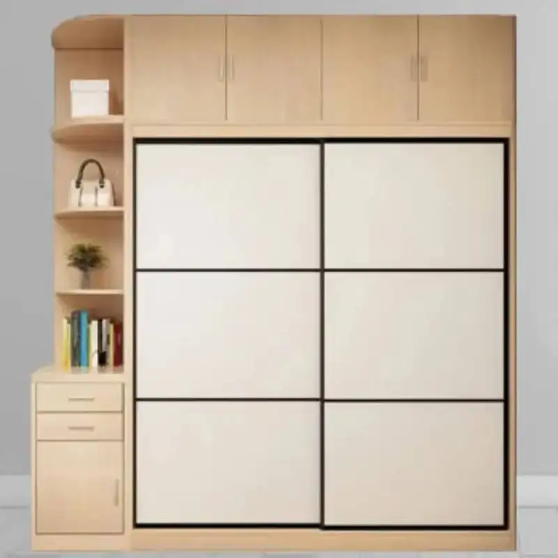 

Luxury Sliding Doors Wardrobes Nordic Modern Living Room Wooden Closet Organizer Space Saving Armarios De Ropa Furniture Home
