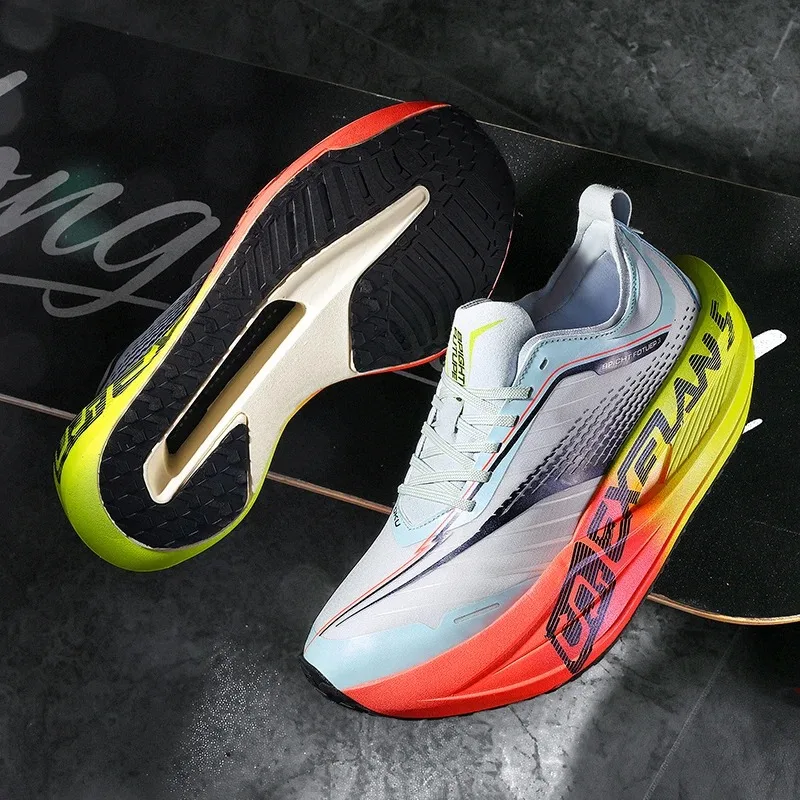 

Marathon Men Running Shoes Carbon Board Speciality Sports Breathable Lightweight Women's Comfortable Chunta Athletic Sneakers