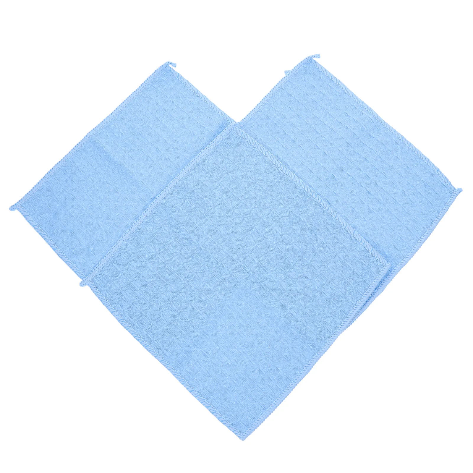 

3pcs Dish Cloths Wash Towel For Kitchen Waffle Pattern Absorbent Quick-Drying Cleaning Cloth Set Lightweight Soft Scrub Towels
