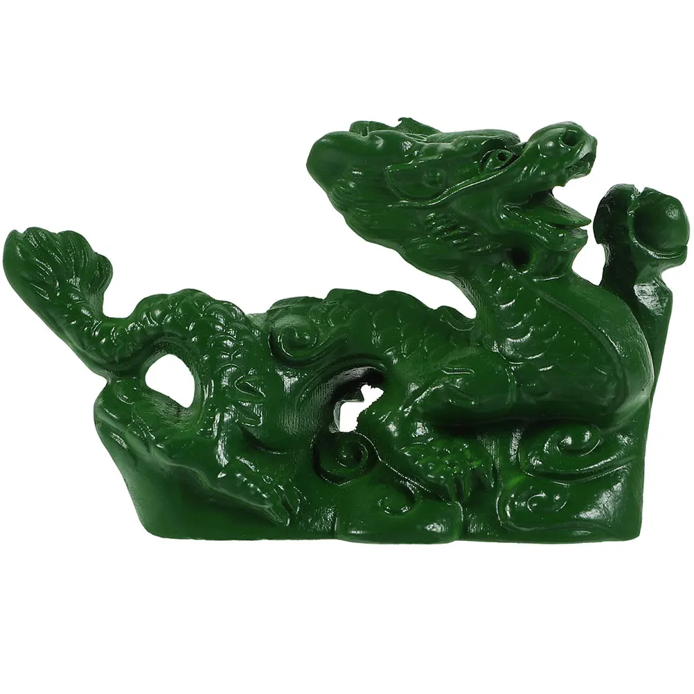 

Wooden Dragon Statue Decorative Figurine Chinese Style Craft Living Room Office Bar Decor Mini Model Home nament