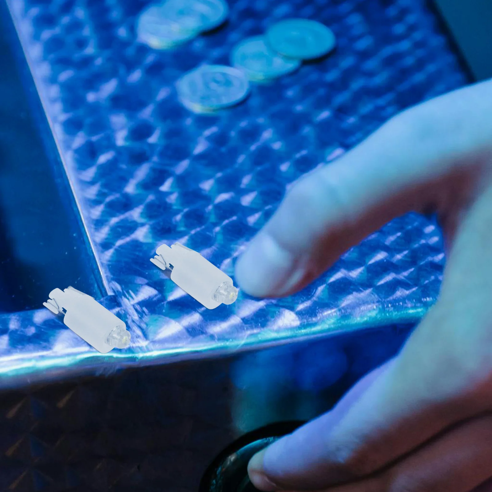 

20Pcs LED White Light Bulbs for Gaming Machine Buttons 12V Stable Power Illuminated Push Button Switch Dollhouse Light