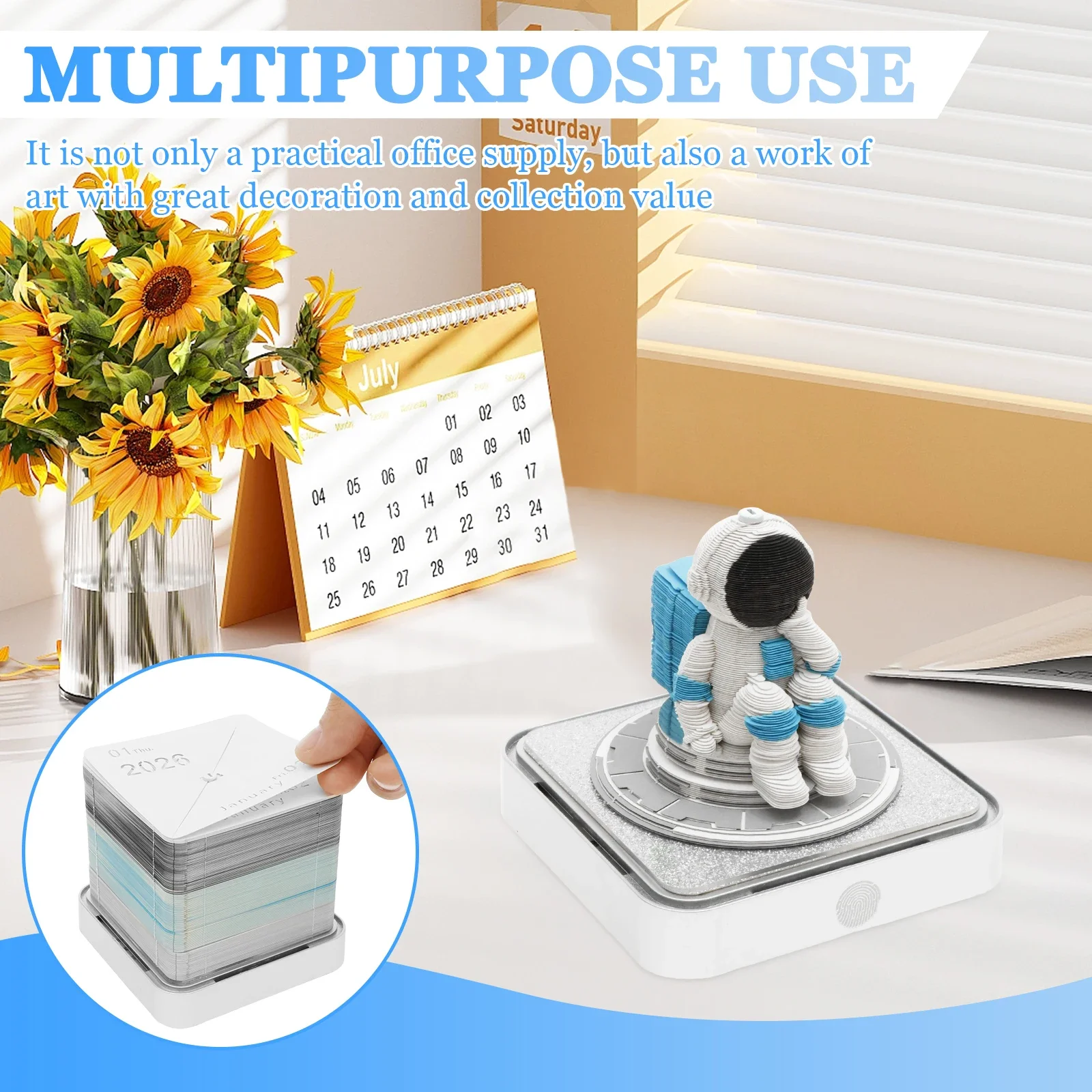 ثلاثية الأبعاد الفن التقويم مذكرة الوسادة 2026 الإبداعية المسيل للدموع بعيدا ثلاثية الأبعاد أجندة مكتبية / المفكرة مع/لا مصباح ليد غير لاصقة ورقة نحت المفكرة ديكور #4