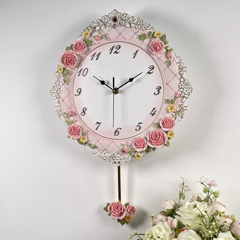 Elegant Fashion Wall Clock Premium Elegant Round Nordic Modern Digital Clock Luxury Bedroom Orologio Da Parete Home Decor Items