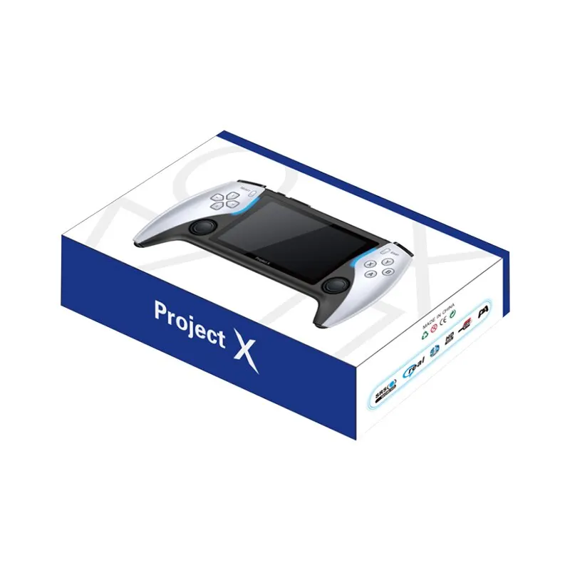 PROJECT-X Console De Jeu Portable 4.3 Pouces IPS Écran Lecteur De Jeu Vidéo HD Console De Jeu 2 Contrôleurs Enfants Cadeaux