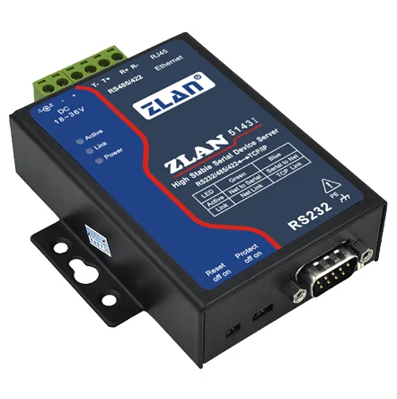 Servidor de Dispositivo Serial Isolamento, Produtos Modbus Gateway, Alto desempenho, Alta Estabilidade, ZLAN5143I Oficial