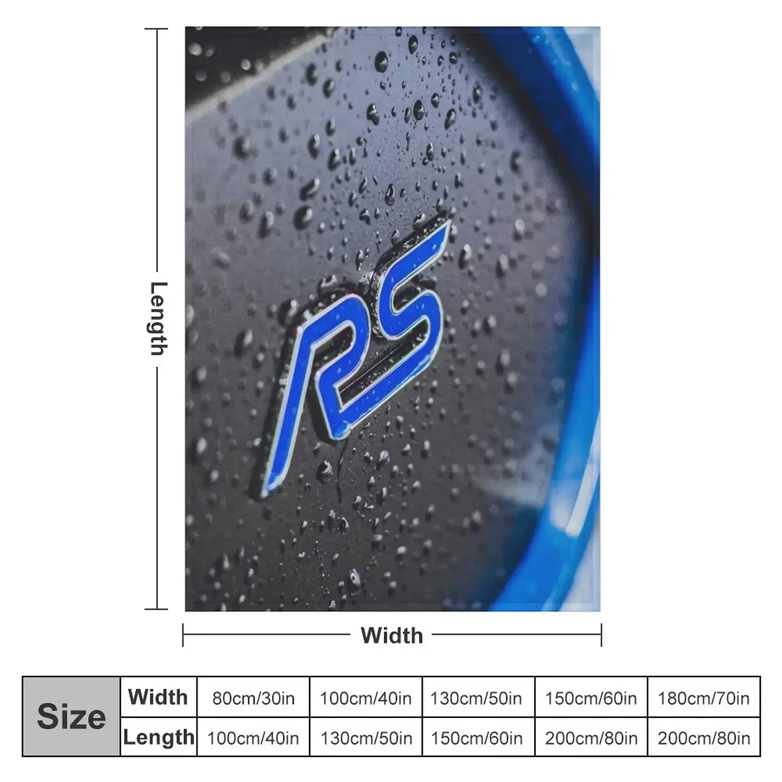 Focus RS logo Throw Blanket couch cozy soft plush fuzzy picnic outdoor blanket