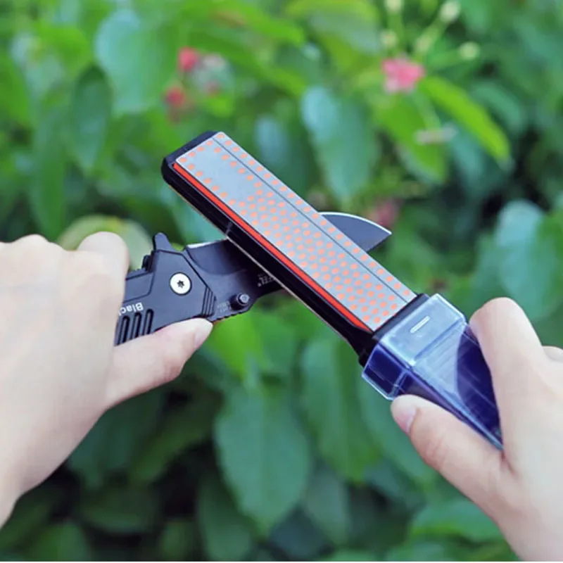 RISAMSHA Diamond Knife Sharpening Stone Afilador De Cuchillos Profesionales Sharpening System Outdoor Sharpener