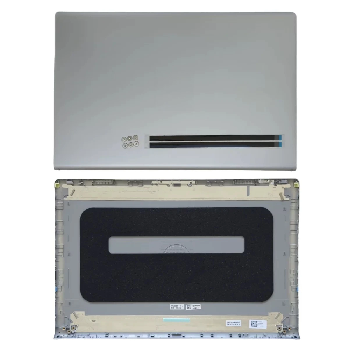 Silver LCD screen back cover assembly (with logo) suitable for Dell Inspiron 3510/3511/3515/3520 notebook A-shell accessories