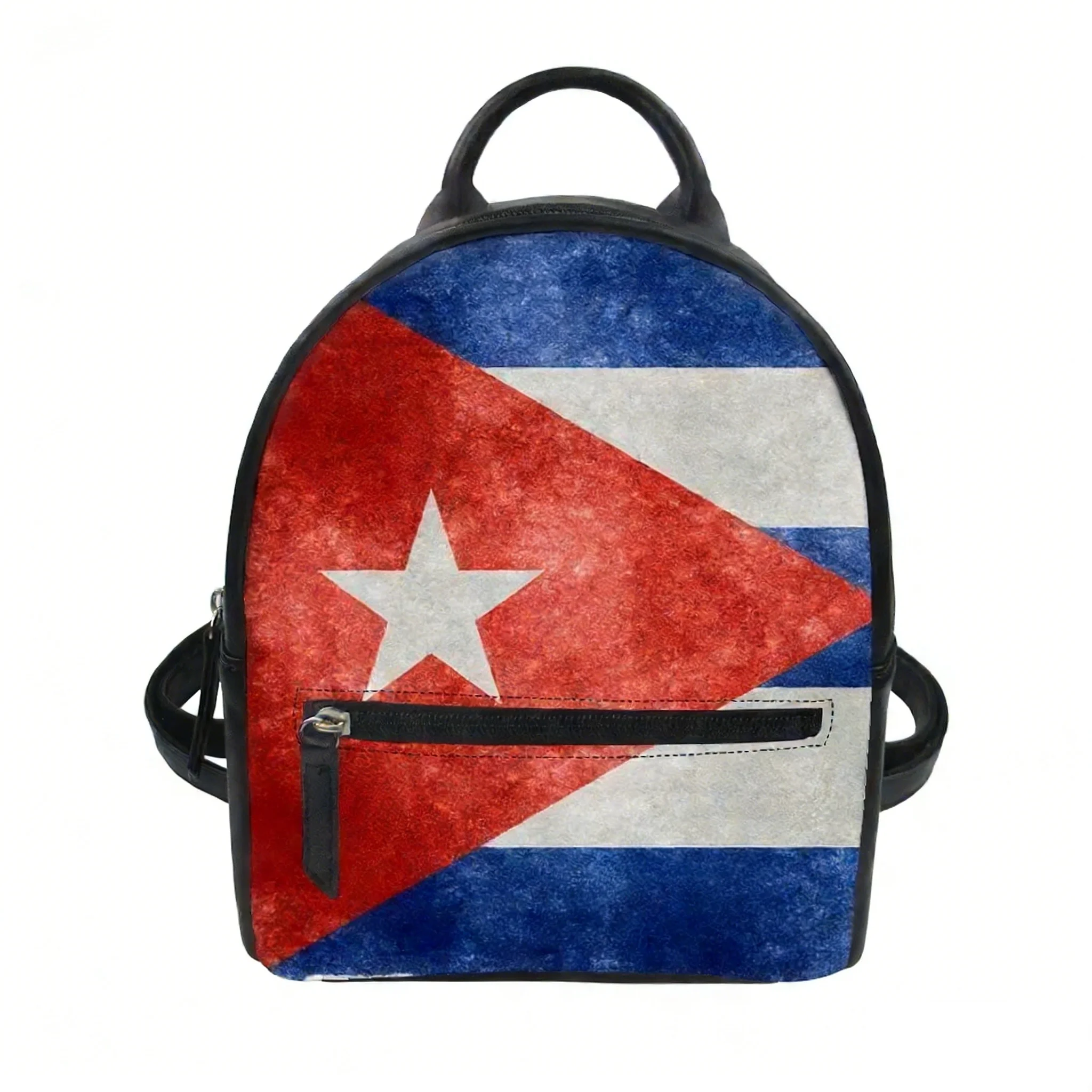 

Рюкзак с флагом Кубы, сумка-портфель, школьные ранцы Carter, сумка на два плеча, мини-рюкзак, кожаная дорожная сумка