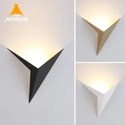 Nordic Style Indoor Wall Light Modern Minimalist Triangle Shape LED Wall Lamps Living Room Light Bedroom Bedside Simple Lighting