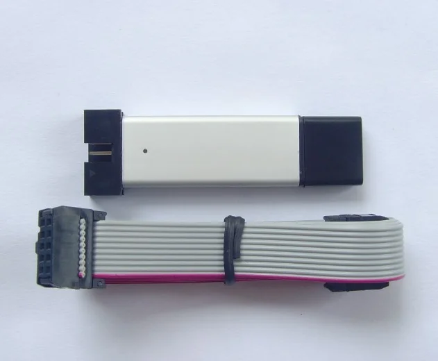 10 قطعة/الوحدة USBASP USBISP AVR/51 سلسلة مبرمج تحميل غلاف من الألومنيوم 64K الحد دعم WIN7 64