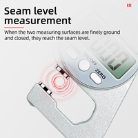Electronic LCD Digital Display Micrometer Thickness Gauge 0-10mm 0-20mm Range Zinc Alloy for Wall Thickness Measurement Metric