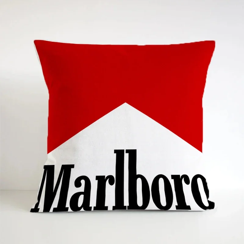 Marlboros Pillowcases Square Decorative Pillows for Sofa Cover Short Plush Cojines Cushions Gift Double-size Pilow Cases Pillow